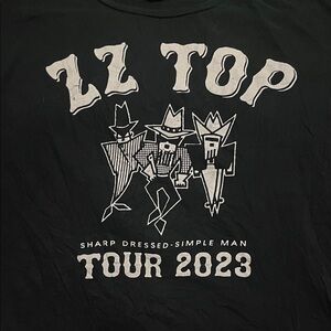 2023 ZZ Top Sharp Dressed-Simple Man Tour XL Shirt